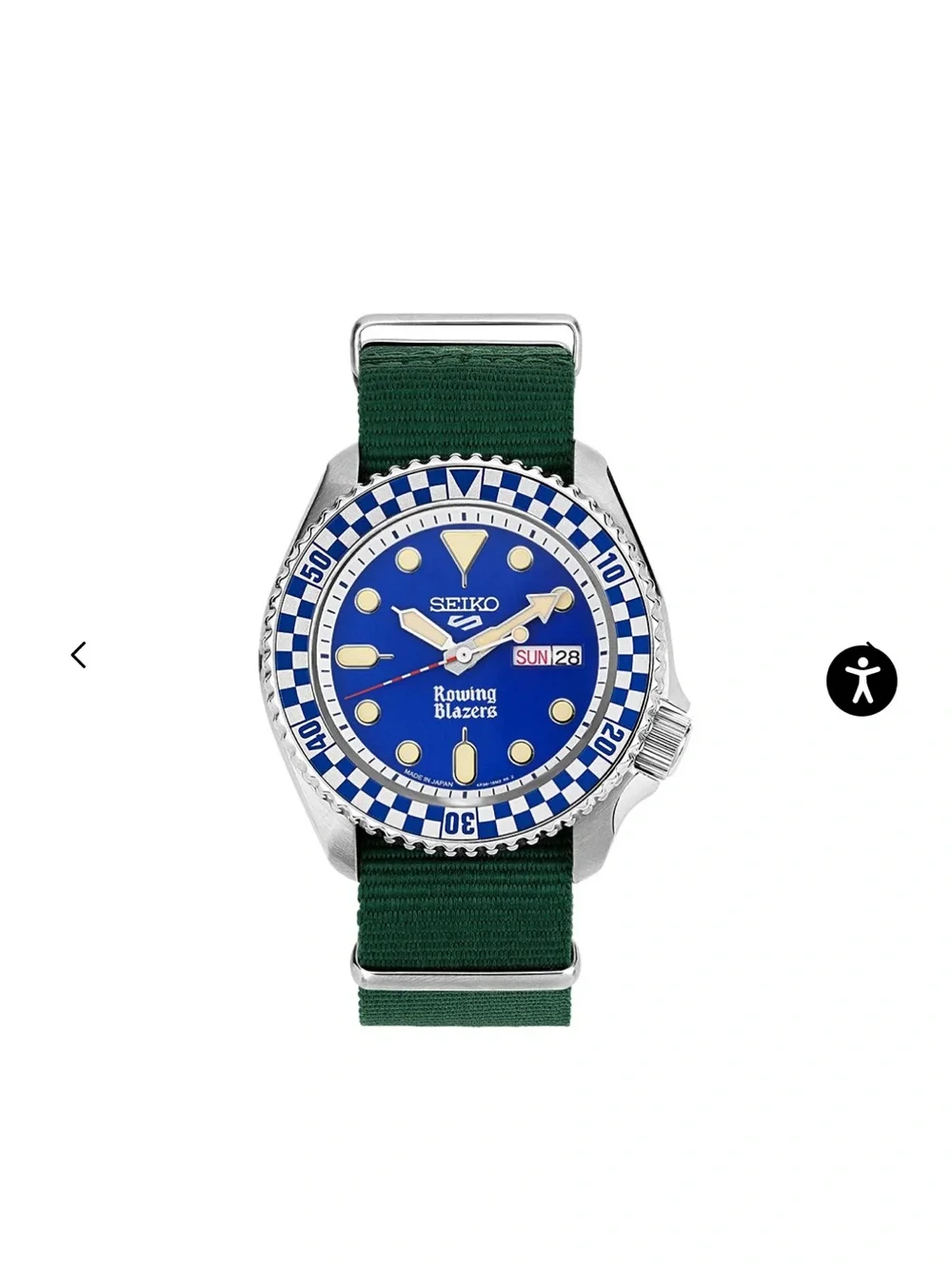 Seiko Blue and Silver Rowing Blazers Dive Watch 42mm LTD EDITION S5FLY3, NWT